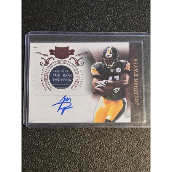 2010 Panini Plates & Patches #221 Jonathan Dwyer #/699 Laundry Tag - Picture 1 of 2